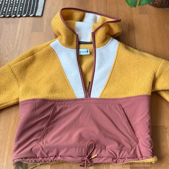 Smartwool 1/2 Zip Colorblock Fleece Hoodie - Picture 3 of 4